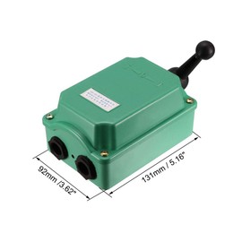 uxcell Drum Switch QS-60 3 Positon Forward/Off/Reverse Motor Control Plastic Shell 60A