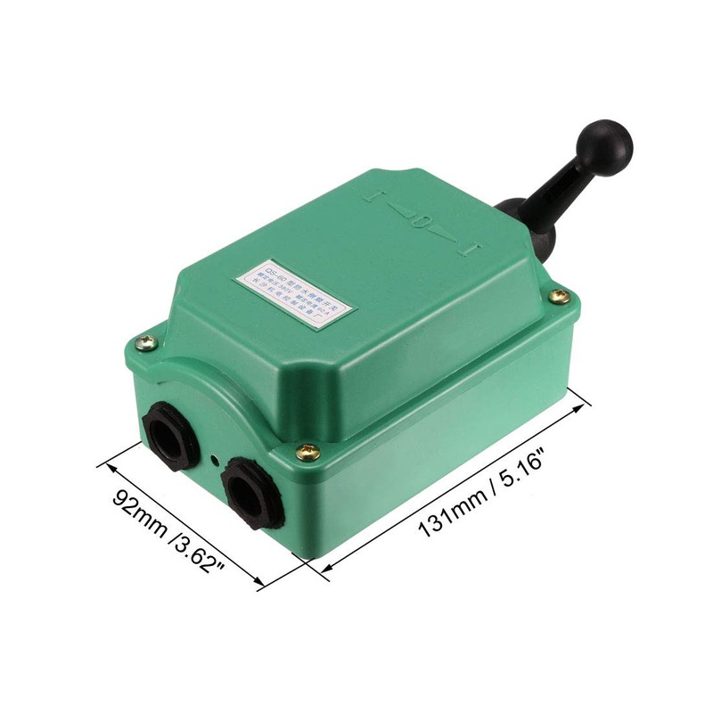 uxcell Drum Switch QS-60 3 Positon Forward/Off/Reverse Motor Control Plastic