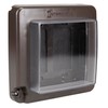 Intermatic WP7200BR Low-Profile Extra-Duty Weatherproof 2-Gang Cover, Bronze - Expandable