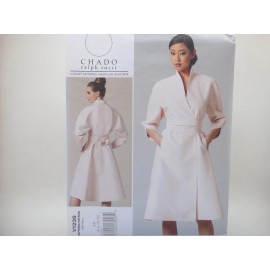 Vogue 1239 V1239, CHADO RALPH RUCCI, Misses Dress Belt Pattern Sz 6-12 or 14-20 - (14-20)