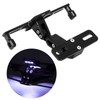 KIMISS Soporte de Placa de matrícula de Motocicleta Kit, Soporte