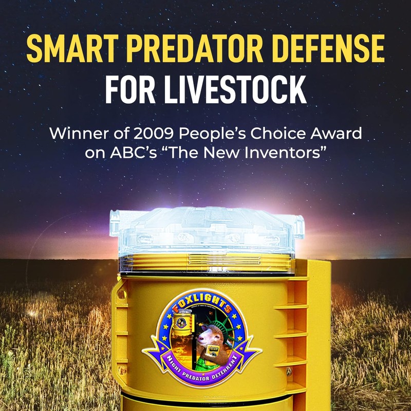 Foxlights Night Predator Deterrent Control Light with Flashing LEDs |