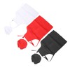 3 Set Kids Apron and Chef Hat Red Black White