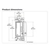 (case of 4) EATON RF9640-NDW Z-Wave Plus Universal Dimmer, White,