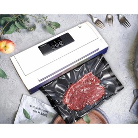 Food Sealer Vacuum Saver Bags Rolls 50Pcs 8" x 11" Black Clear Food Sealer Food Saver Weston Vacuum Sealer Quart Bag - 100 Pcs 8" x 11" Black Clear Bag 4Mil