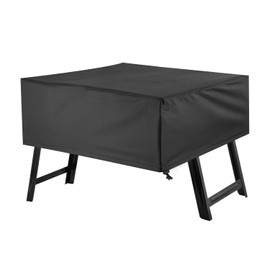 Goxiry Grill Cover 80 x 60 x 25 cm Gas Grill Cover Weatherproof Waterproof Grill Cover Black Universal for Gas Stove for Outdoor Use