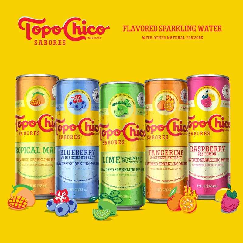 Topo Chico Sabores Raspberry with Lemon 12oz 8pk