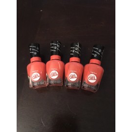 Sally Hansen Lot Of 4 Sally Hansen Miracle Gel No Light Nail Polish, World Wide Red 409