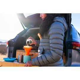 ust Collapsible Flexware Coffee Drip with Strong, Flexible, Compact, BPA Free Design and Lid Seal for Hiking, Backpacking, Camping and Outdoor Survival, Orange, One Size (20-CKT0019-09)