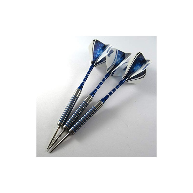 POWERGLIDE Blue 18 Grams, 80% Tungsten, Fixed Point Darts -