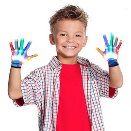 TOP Gift Toys for 3-12 Year Old Boys, LED Flash Gloves Toys for 3-12 Year Old Girls Halloween Gifts for 3-12 Year Old Girls Boys Cool Fun Gifts Christmas Xmas Stocking Stuffers Stocking Fillers