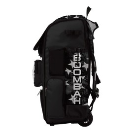 Boombah Superpack Hybrid Rolling Bat Bag - USA Old Stars & Stripes Black Ops Black/White - Wheeled & Backpack Version