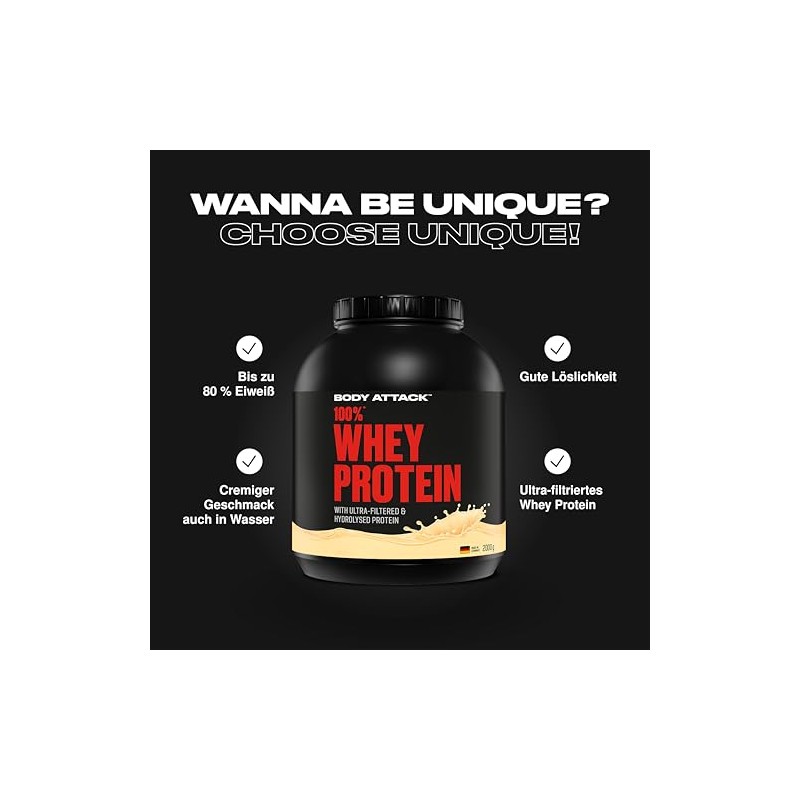 Body Attack 100% Whey Protein Iced Coffee - 2 kg