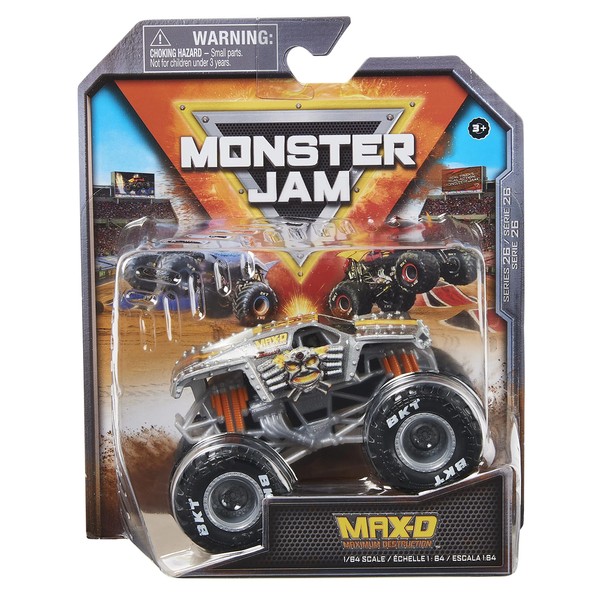 Monster Jam 2022 Spin Master 1:64 Diecast Truck: Chase True Heavy Metal Max-D