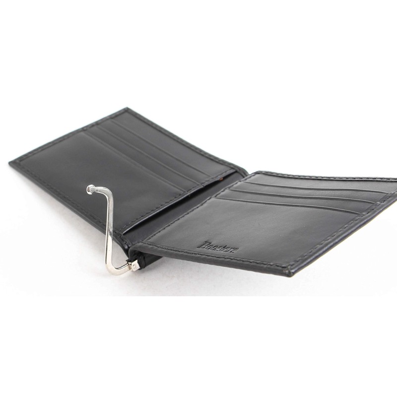 Boosters Money Clip Leather Bifold Bill Shears Card Case Wallet,