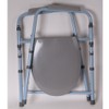 Carex 3-in-1 Folding Bedside Commode and Raised Toilet Seat, Portable
