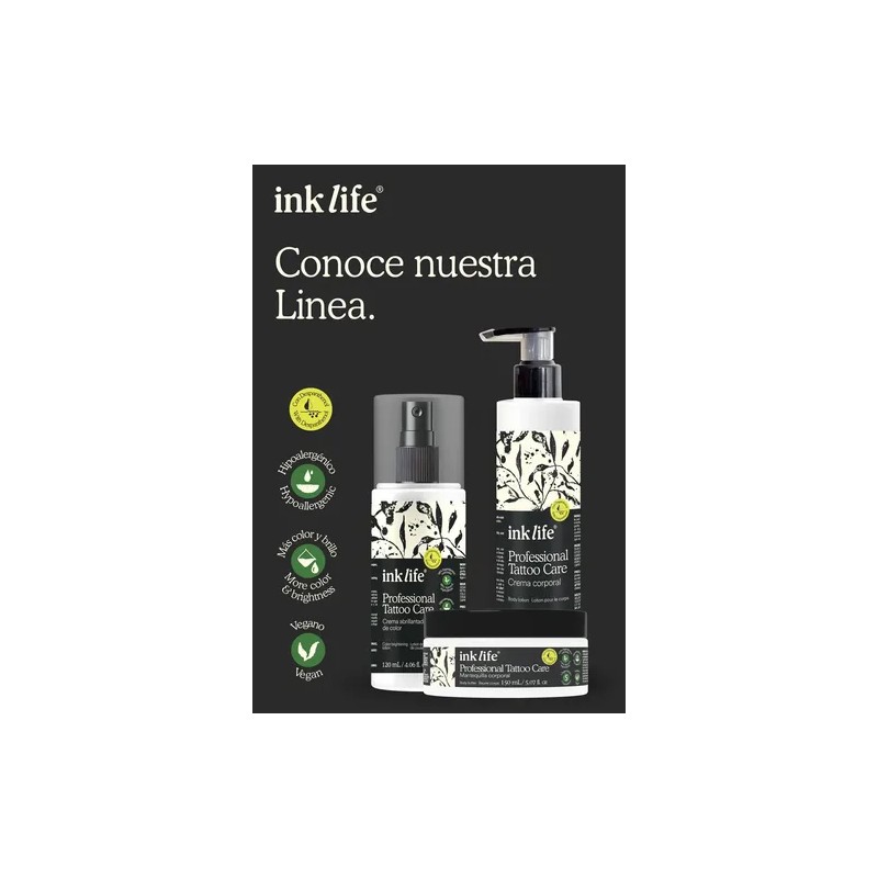 Ink Life Crema Cicatrizante Vegana Para Tatuaje Pack 3 Piezas