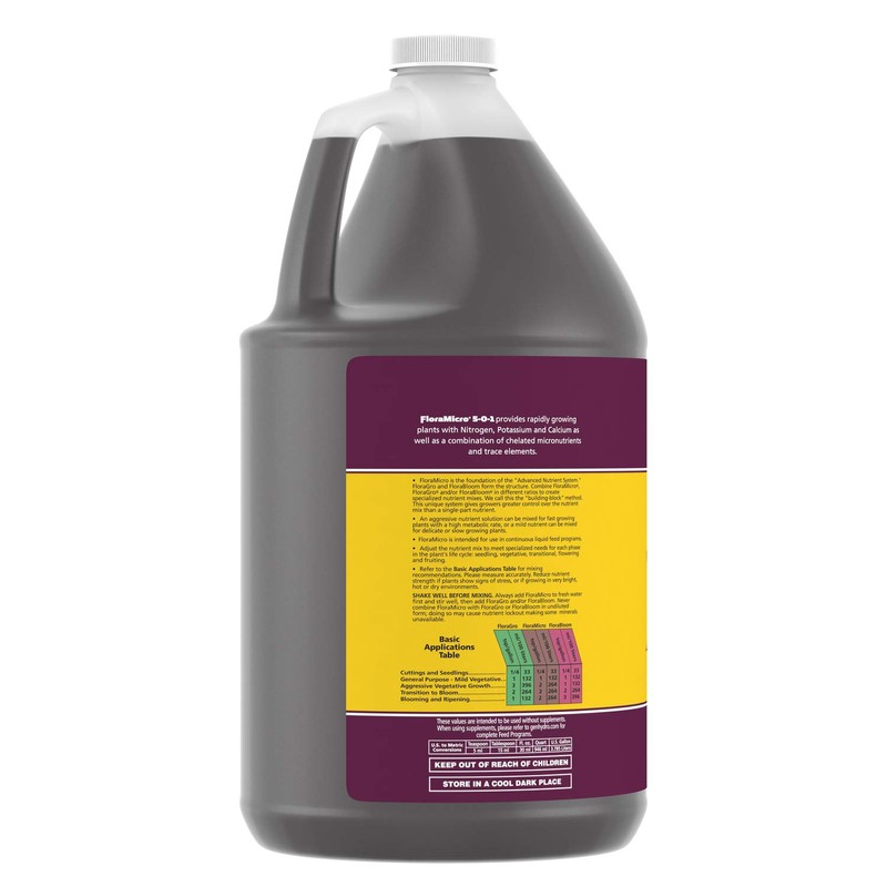 General Hydroponics 718125 Flora Micro, 1 Gallon