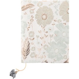 Tofficu Protector De Libro Cubierta De Libro Floral De Tela para Cuadernos A5 8.46X6.29X0.39In Funda Protectora Portátil para Oficina Escuela Diario