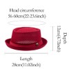 6 pcs Mesh Pork Pie Straw Hat Summer 1920S Costume