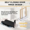 Black Self Closing Pivot Hinge Heavy Duty Hidden Hinges for
