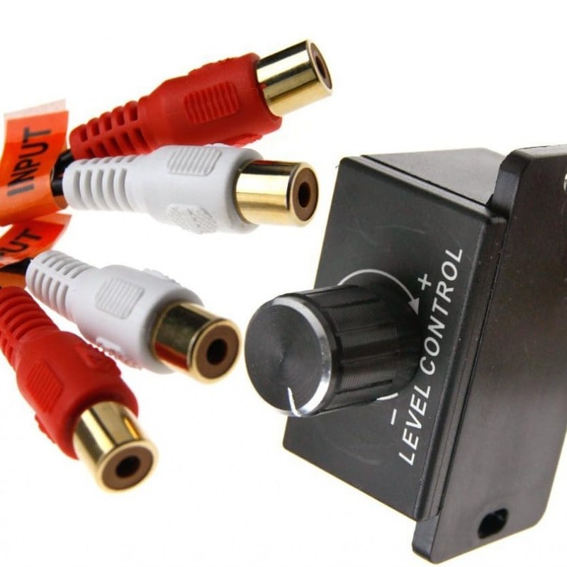 CRSHIP Volume Controller, Car Home Audio Amplifier Base RCA Gain