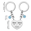 WTOPP 2Pcs Weirdo Keyring Best Friends Gift Friendship Gifts For
