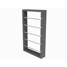 Durham 388-95 Wire Spool Rack, 5 Rods, Wall Mountable