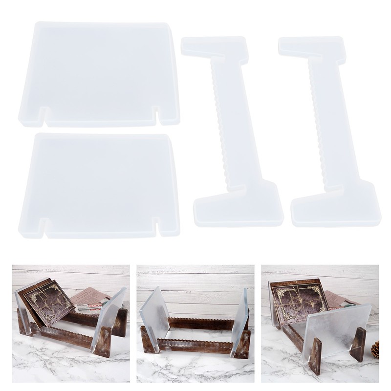 Crystal Epoxy Storage Shelf Mold Desktop Clear Silicone Die DIY