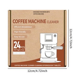 KUKUGO Coffee Machine Cleaner, 24 Tablets, Professional Cleaning Solution for All Coffee Makers