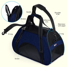 Dogline Carrier Bag Airline Approved Carrier for Dogs and Cats