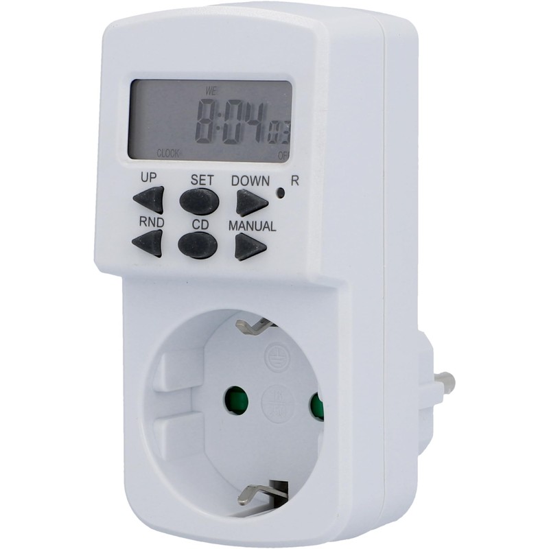 UNITEC Indoor IP20 Mechanical White Digital Weekly Timer Switch 1