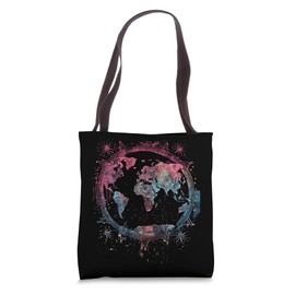 Bohemian World Map Tote Bag