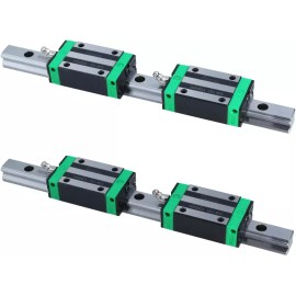 HGR 선형 레일 가이드 2PCS HGR15 HGR15-7.87인치(200mm) 슬라이드 4PCS HGH15CA 베어링 블록 포함 [200mm] Linear Rail Guide 2PCS HGR15 HGR15-7.87 inch (200mm) Slide with 4PCS HGH15CA Bearing Blocks Included [200mm]