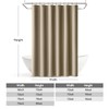 MIULEE Linen Shower Curtain with 12 Metal Hooks Modern Heavy