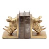 Bellaa 21800 The Cool Rinocer Bookends 7 inch Bookshelf Decor