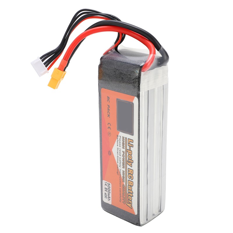 14.8V 5000mAh 40C 4S XT60 Plug LiPo Battery for FPV