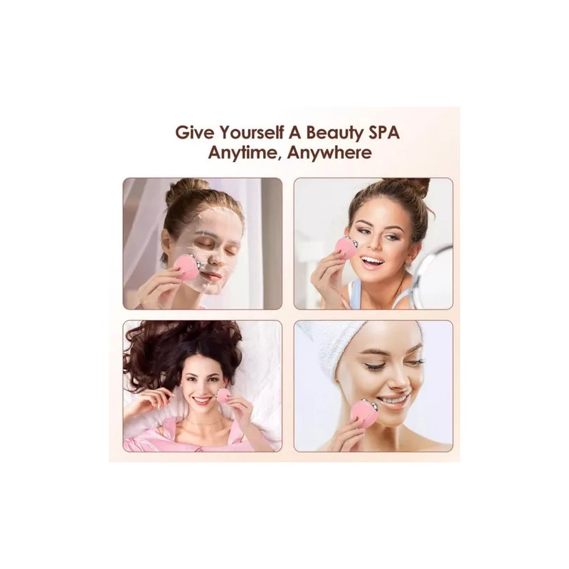 Tonificador facial microcorrientes + gel conductor 3×20 ml blanco, reafirma