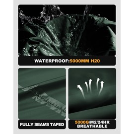 Outdoor Ventures Packable Rain Suit for Men Lightweight Waterproof Breathable Rain Gear for golf Rain Jacket Pants