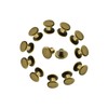 Trimming Shop 9x6mm Chicago Screw Rivets Bronze Flat Head, Anti