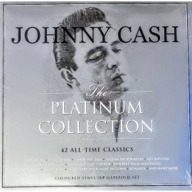 JOHNNY CASH THE PLATINUM COLLECTION - WHITE VINYL  3-LP SET " NEW, SEALED "