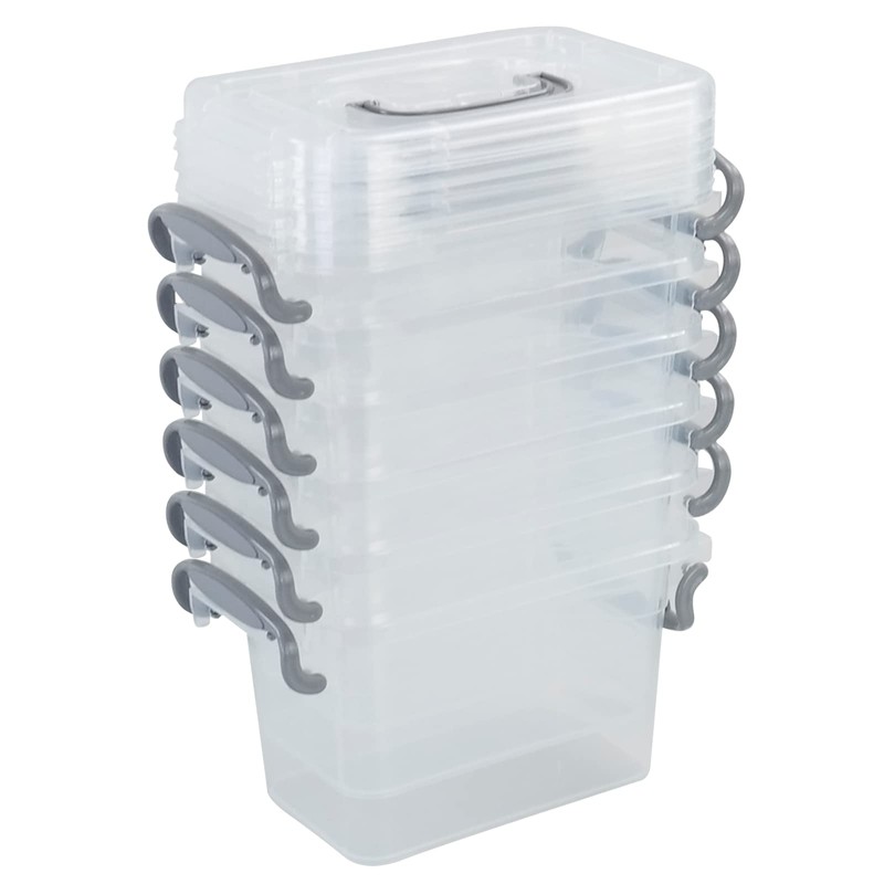 Fosly Set of 6 Mini Storage Box with Lid, 2
