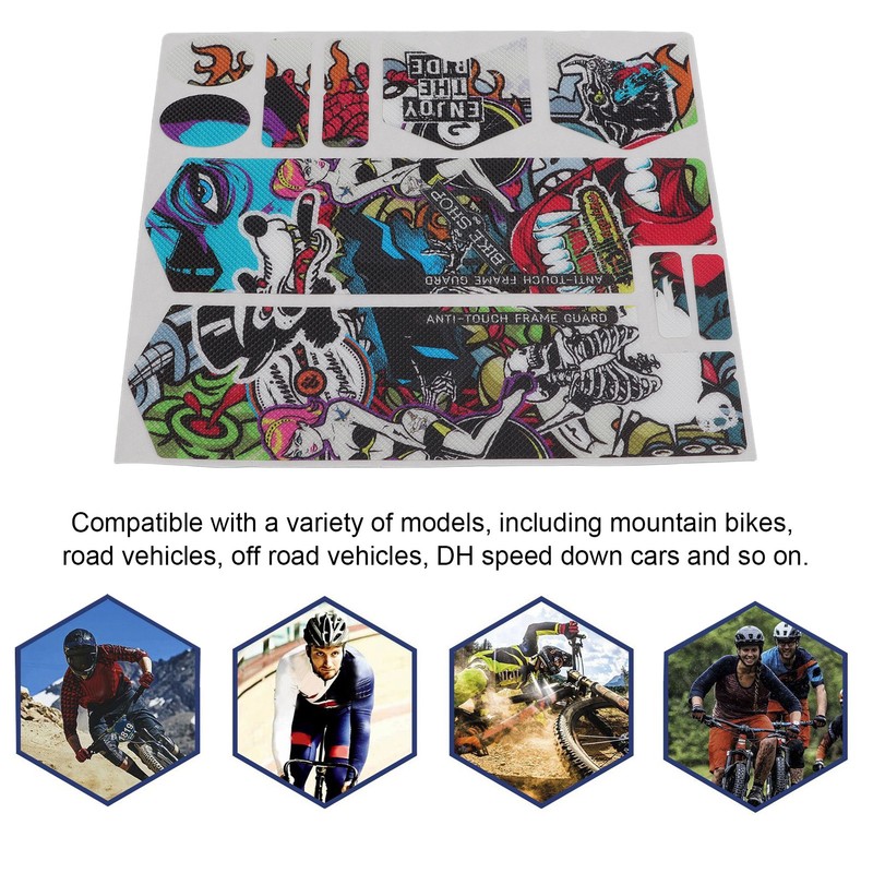 ENLEE 3D Mountain Bike Front Fork Sticker Scratch Resistance Bicycle