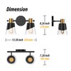 URSOLA Bathroom Lighting Fixtures Over Mirror, 2 Lights Bathroom Vanity