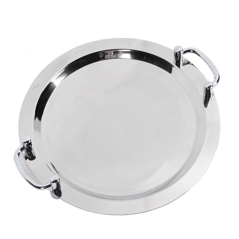 Stainless Steel Buffet Plate Bright Mirror Finish Serving Tray with