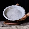 Yundu 11 Inch Grey Ceramics Marble Pie Dish, Pie Plate