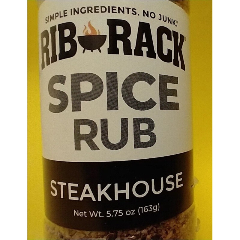 RIB RACK STEAKHOUSE Spice Rub, 5.75oz, BB 5/27, Lot of