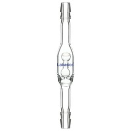 Labasics Glass Check Valve, Borosilicate Glass Check Valve with Dual 8 mm OD Hose Connections