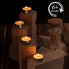 DEVI Soy Tea Lights Candles 50 Pack, Unscented White Tealight
