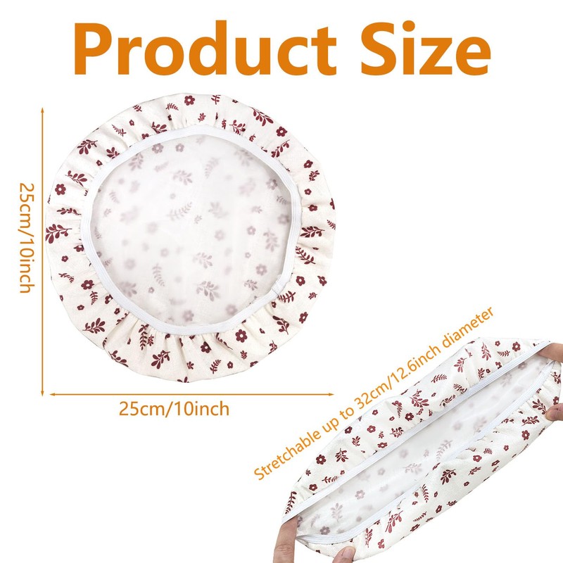 2 Pcs 10 Inch Bowl Covers for Bread Proofing Reusable